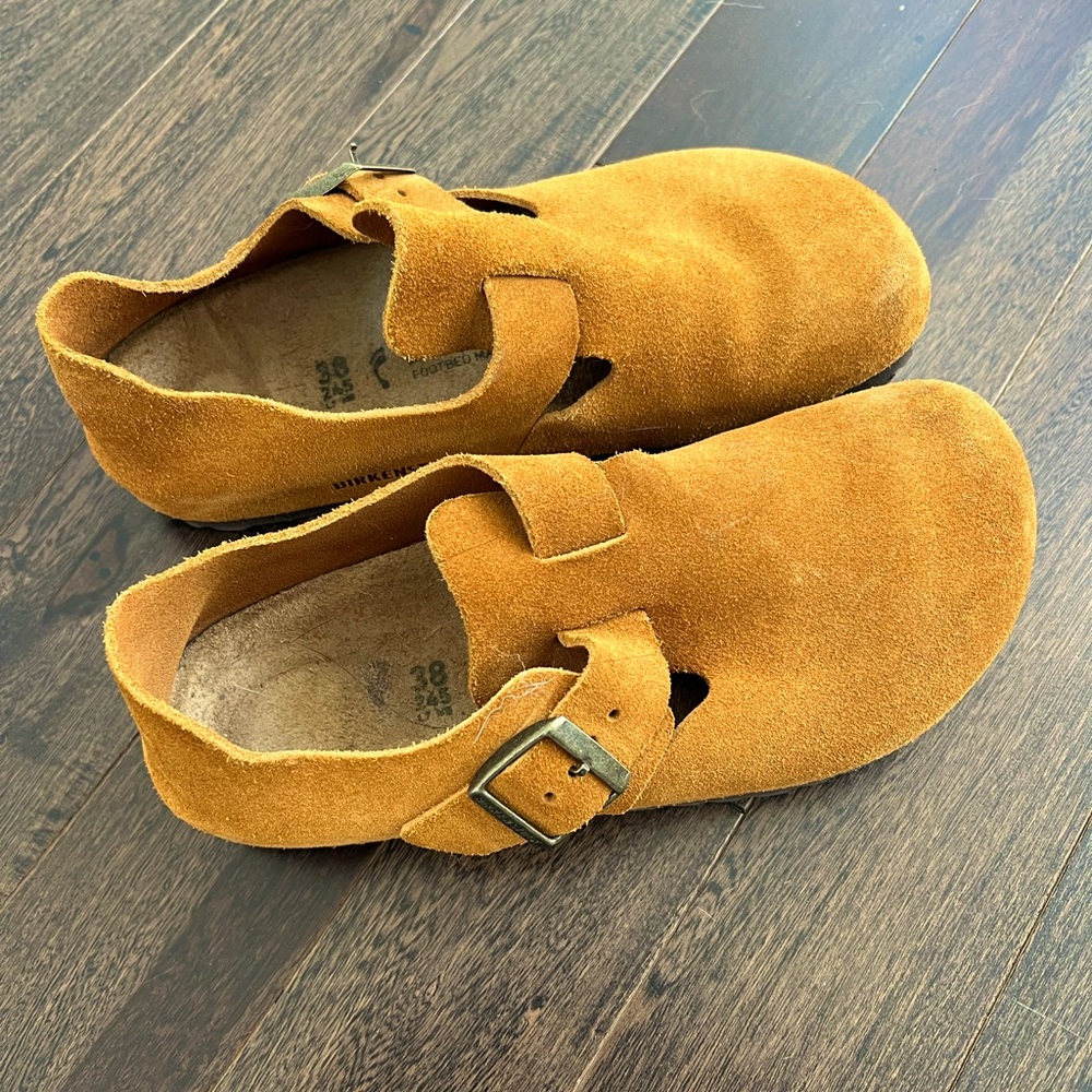 LONDON / SUEDE LEATHER VELOUR LEATHER SHOES SZ 38